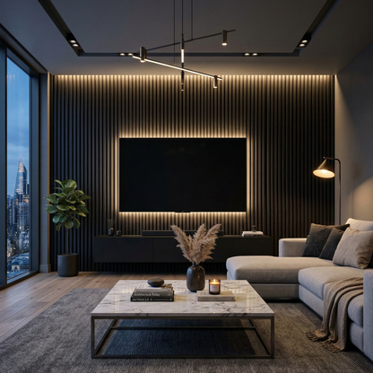 Premium Acoustic Slat Wall Panel – 270 × 110 cm