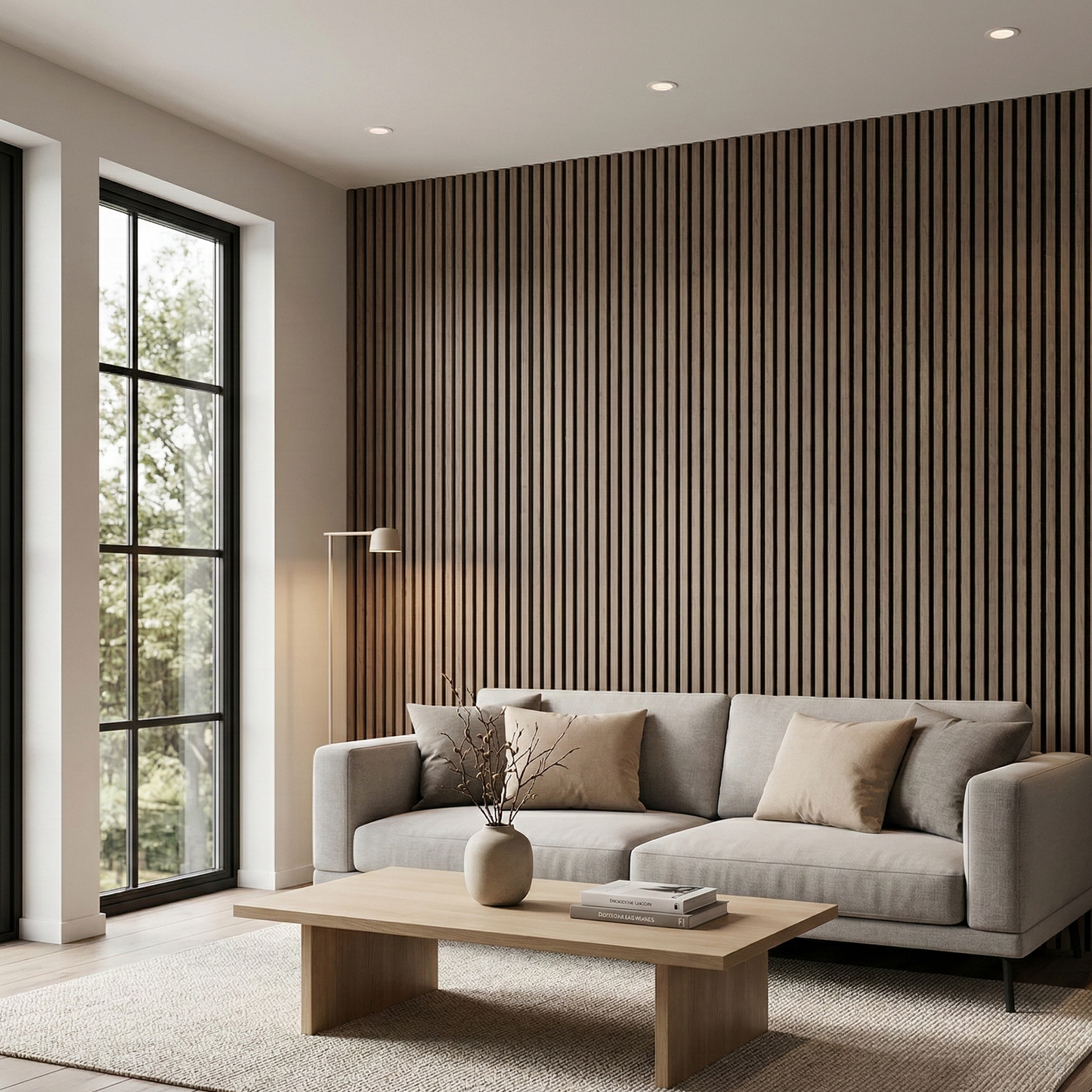 Premium Acoustic Slat Wall Panel – 270 × 110 cm
