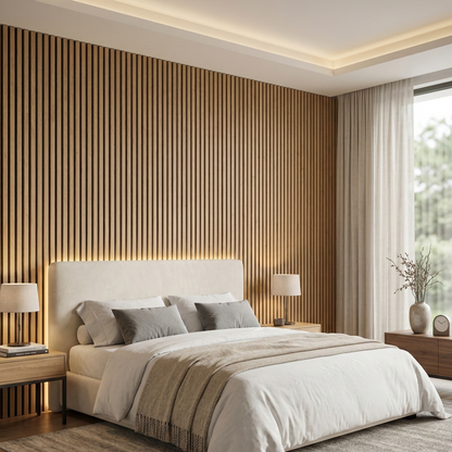 Premium Acoustic Slat Wall Panel – 270 × 110 cm